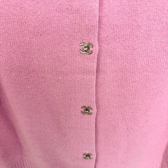 Chanel Pink Cardigan Size 38 - Picture 6 of 10